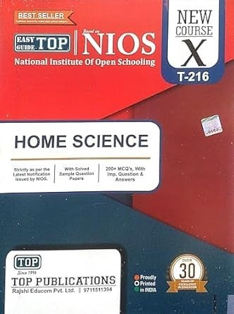 TOP NIOS Home Science Guide (T-216) - Class 10 [2026 - 27 Edition]
