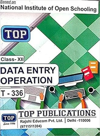 TOP NIOS Data Entry Operations Guide (T-336) - Class 12 [2026 -27 Edition]