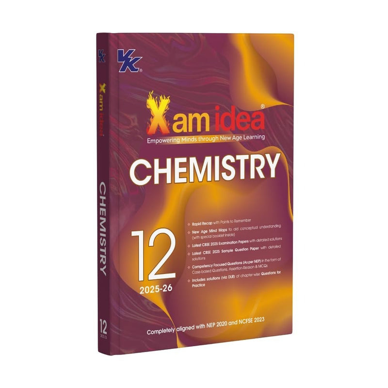 Xam idea CHEMISTRY Class -12| CBSE Exam Ready | Mind Maps, Practice Papers & NCERT Solutions | Session 2026-27
