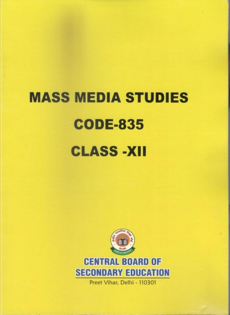 Mass Media Studies for Class - 12  [New Session 2026-27]
