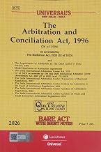 The Arbitration and Conciliation Act, 1996 - Universal's Bare Act 2026 Edition cover