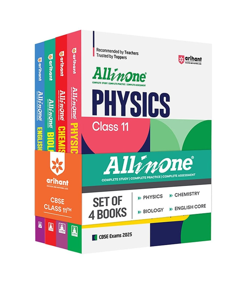 All In One (PHYSICS, CHEMISTRY, BIOLOGY, ENGLISH) Based On Latest NCERT Syllabus [2026-27] - Class 11  (Set of 4 Books)