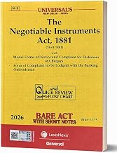 The Negotiable Instruments Act, 1881 - Universal's Bare Act 2026 Edition cover