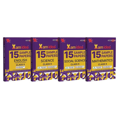 Xam Idea 15 Sample Papers (Maths, Science, Social Science, English Lang. & Lit.) - Class 10 (For 2025 Exam)  CBSE