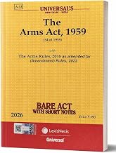 The Arms Act, 1959 - Universal's Bare Act 2026 Edition cover