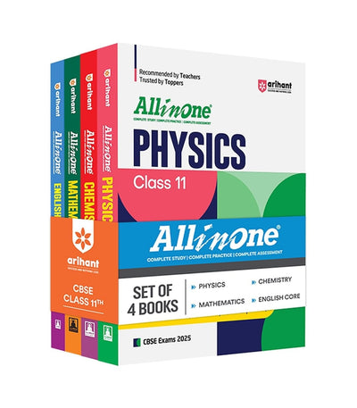 All In One (PHYSICS, CHEMISTRY, MATHEMATICS, ENGLISH) Based On Latest NCERT Syllabus [2026-27] - Class 11  (Set of 4 Books)