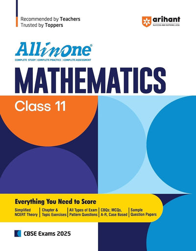 All In One MATHEMATICS Based On Latest NCERT Syllabus | Mind map in each chapter | All Types of Questions MCQs, Extract Based, VSA, SA, LA [2026-27] - Class 11