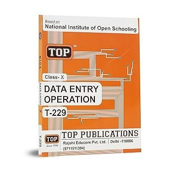 TOP NIOS Data Entry Operation T-229 Guide - Class 10  [2026 - 27 Edition]