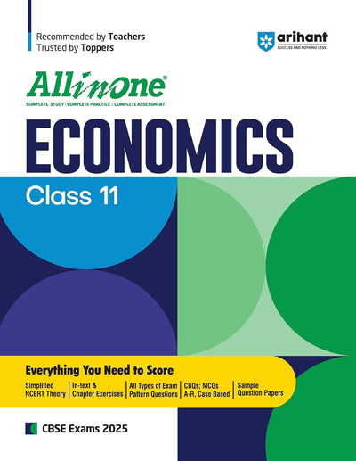 All In One ECONOMICS Based On Latest NCERT Syllabus | Mind map in each chapter | Clear & Concise Theory | Intext & Chapter Exercises | Sample Question Papers [2026-27] - Class 11