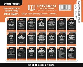 Bare Act for AIBE - Set of 21 Acts (Diglot, English & Hindi) - Universal's Bare Act 2026 Edition cover