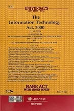 The Information Technology Act, 2000 - Universal's Bare Act 2026 Edition cover