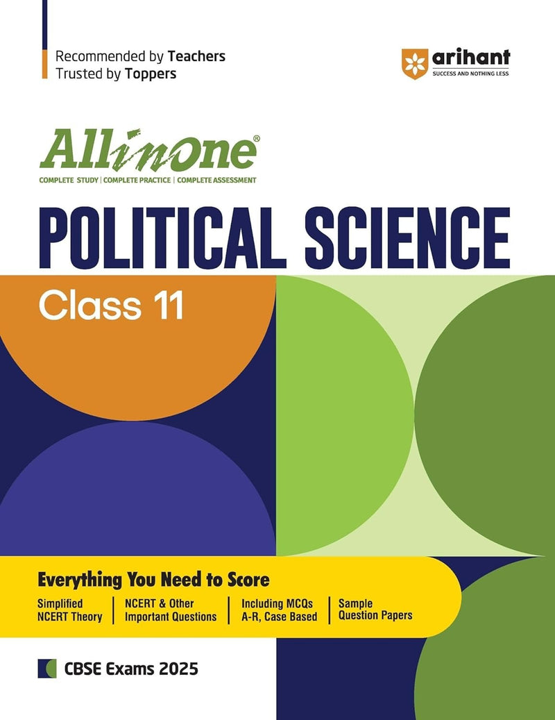 All In One POLITICAL SCIENCE Based On Latest NCERT Syllabus | Mind map in each chapter | Clear & Concise Theory | Intext & Chapter Exercises | Sample Question Papers [2026-27] - Class 11