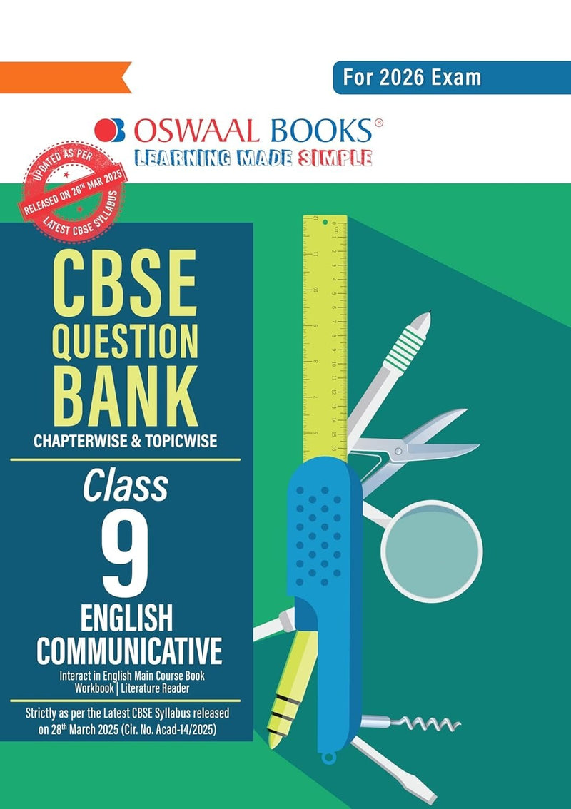 Oswaal ENGLISH COMMUNICATIVE - Question Bank, Chapterwise & Topicwise Solved papers [2026-27] - Class 9