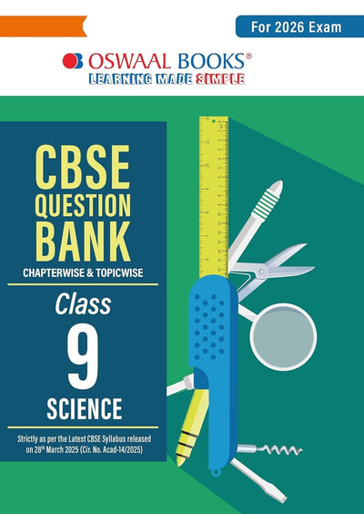Oswaal SCIENCE - Question Bank, Chapterwise & Topicwise Solved papers [2026-27] - Class 9