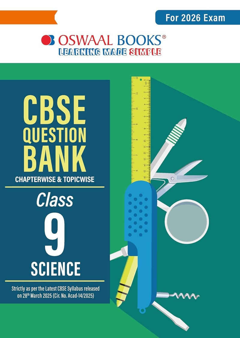 Oswaal SCIENCE - Question Bank, Chapterwise & Topicwise Solved papers [2026-27] - Class 9