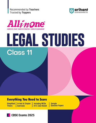 All In One LEGAL STUDIES Based On Latest NCERT Syllabus | Mind map in each chapter | Clear & Concise Theory | Intext & Chapter Exercises | Sample Question Papers [2026-27] - Class 11
