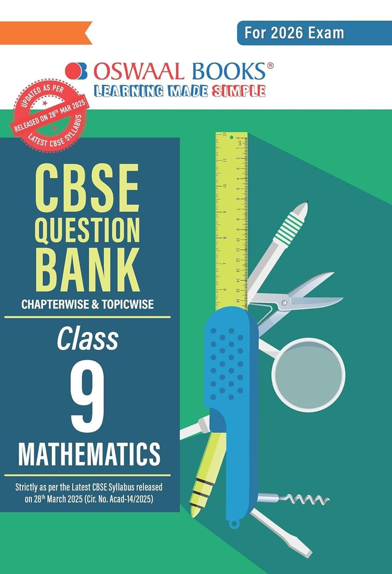 Oswaal MATHEMATICS - Question Bank, Chapterwise & Topicwise Solved papers [2026-27] - Class 9