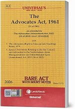The Advocates Act, 1961 - Universal's Bare Act 2026 Edition cover