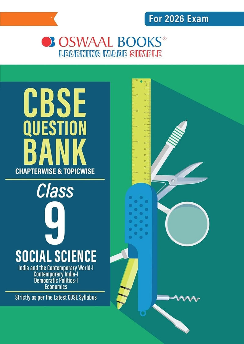 Oswaal SOCIAL SCIENCE - Question Bank, Chapterwise & Topicwise Solved papers [2026-27] - Class 9