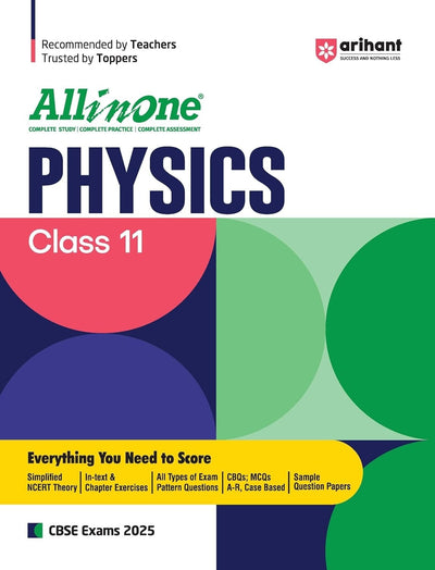 All In One PHYSICS Based On Latest NCERT Syllabus | Mind map in each chapter | Clear & Concise Theory | Intext & Chapter Exercises | Sample Question Papers [2026-27] - Class 11