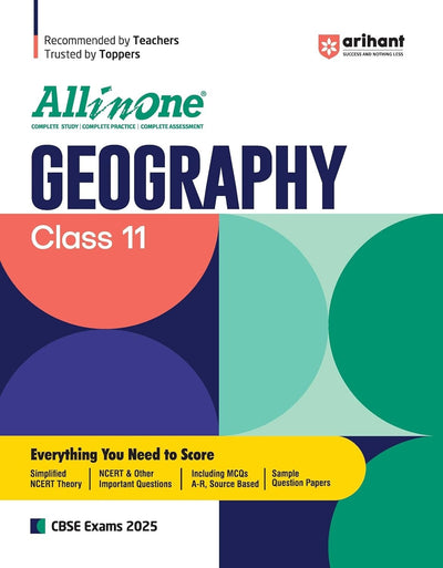 All In One GEOGRAPHY Based On Latest NCERT Syllabus | Mind map in each chapter | Clear & Concise Theory | Intext & Chapter Exercises | Sample Question Papers [2026-27] - Class 11