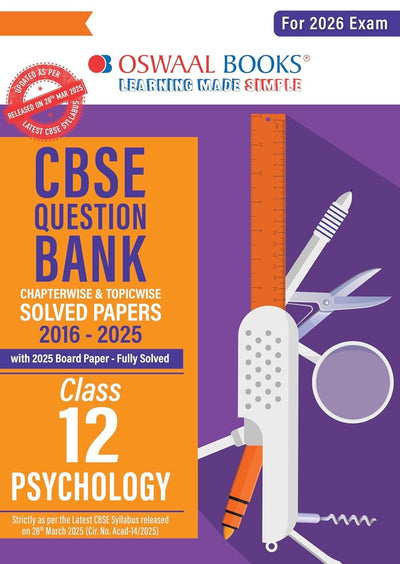 Oswaal PSYCHOLOGY Question Bank Chapterwise and Topicwise Solved Papers [2026-27] - Class 12
