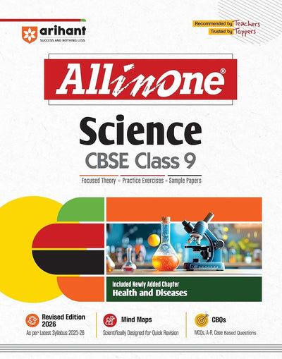 All In One - SCIENCE | Mind map in each chapter | Clear & Concise Theory | Intext & Chapter Exercises | Sample Question Papers [2026-27] - Class 9
