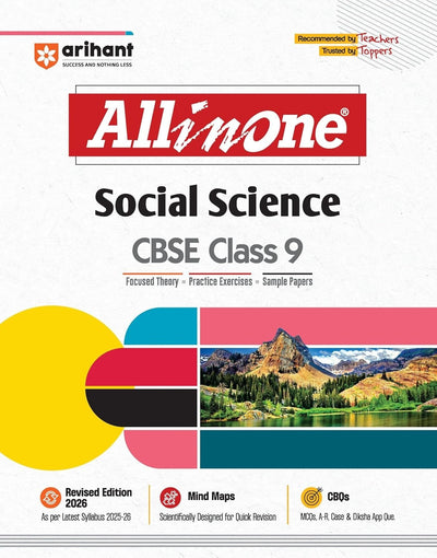 All In One - Social Science | Mind map in each chapter | Clear & Concise Theory | Intext & Chapter Exercises | Sample Question Papers [2026-27] - Class 9