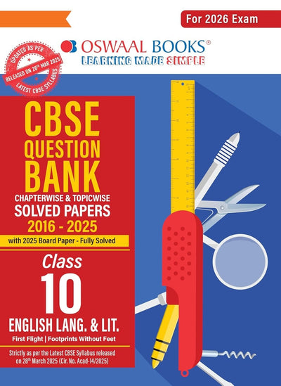Oswaal ENGLISH LANG. & LITERATURE - Question Bank, Chapterwise & Topicwise Solved papers [2026-27] - Class 10