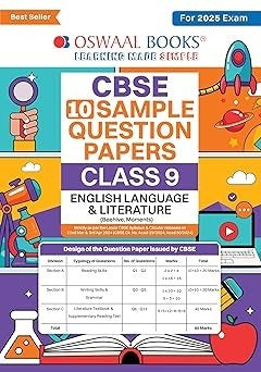 Oswaal ENGLISH LANGUAGE AND LITERATURE Sample Question Papers (for 2025 Exam) -  Class 9  CBSE