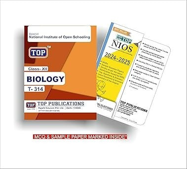 TOP NIOS Biology Guide (T-314) - Class 12 [2026 -27 Edition]