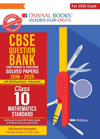 Oswaal MATHEMATICS - Question Bank, Chapterwise & Topicwise Solved papers [2026-27] - Class 10