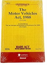 The Motor Vehicles Act, 1988 - Universal's Bare Act 2026 Edition cover
