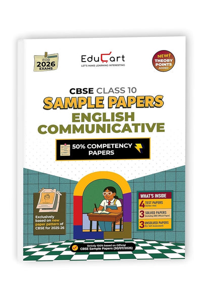 Educart ENGLISH (Communicative) Sample Papers 2026-27 - Class 10  (Introducing exclusive step-by-step new practice concept on 2026 pattern)