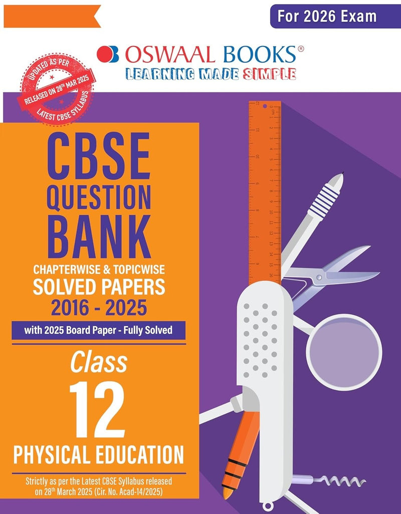 Oswaal PHYSICAL EDUCATION Question Bank Chapterwise and Topicwise Solved Papers [2026-27] - Class 12