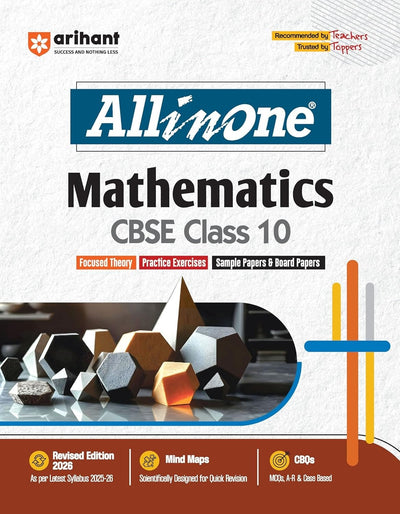 All In One - MATHEMATICS | Mind map in each chapter | Clear & Concise Theory | Intext & Chapter Exercises | Sample Question Papers [2026-27] - Class 10