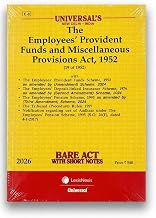The Employees' Provident Funds and Miscellaneous Provisions Act, 1952 - Universal's Bare Act 2026 Edition cover